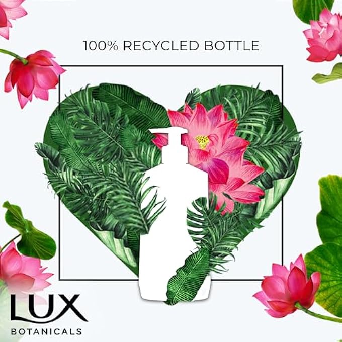 Lux غسول يد سائل لوكس بوتانيكالز، بشرة متألقة، لوتس وعسل، مع مستخلصات طبيعية 100% مناسبة لجميع أنواع البشرة، 250 مل × 2 - Image 4